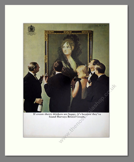 Harveys Bristol Cream - Sherry. Vintage Advert 1964 (ref AD67636)