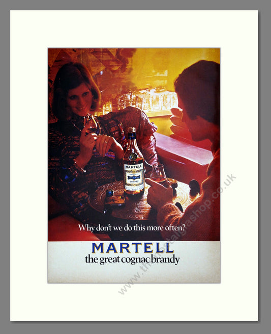 Martell - Brandy / Cognac. Vintage Advert 1972 (ref AD67640)