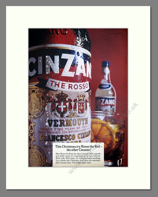 Cinzano - Vermouth. Vintage Advert 1971 (ref AD67643)