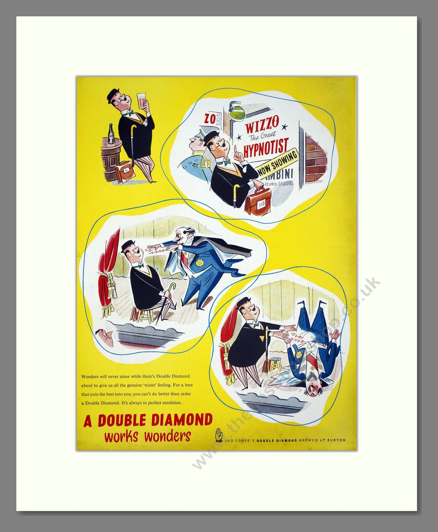 Double Diamond - Cider. Vintage Advert 1952 (ref AD67649)