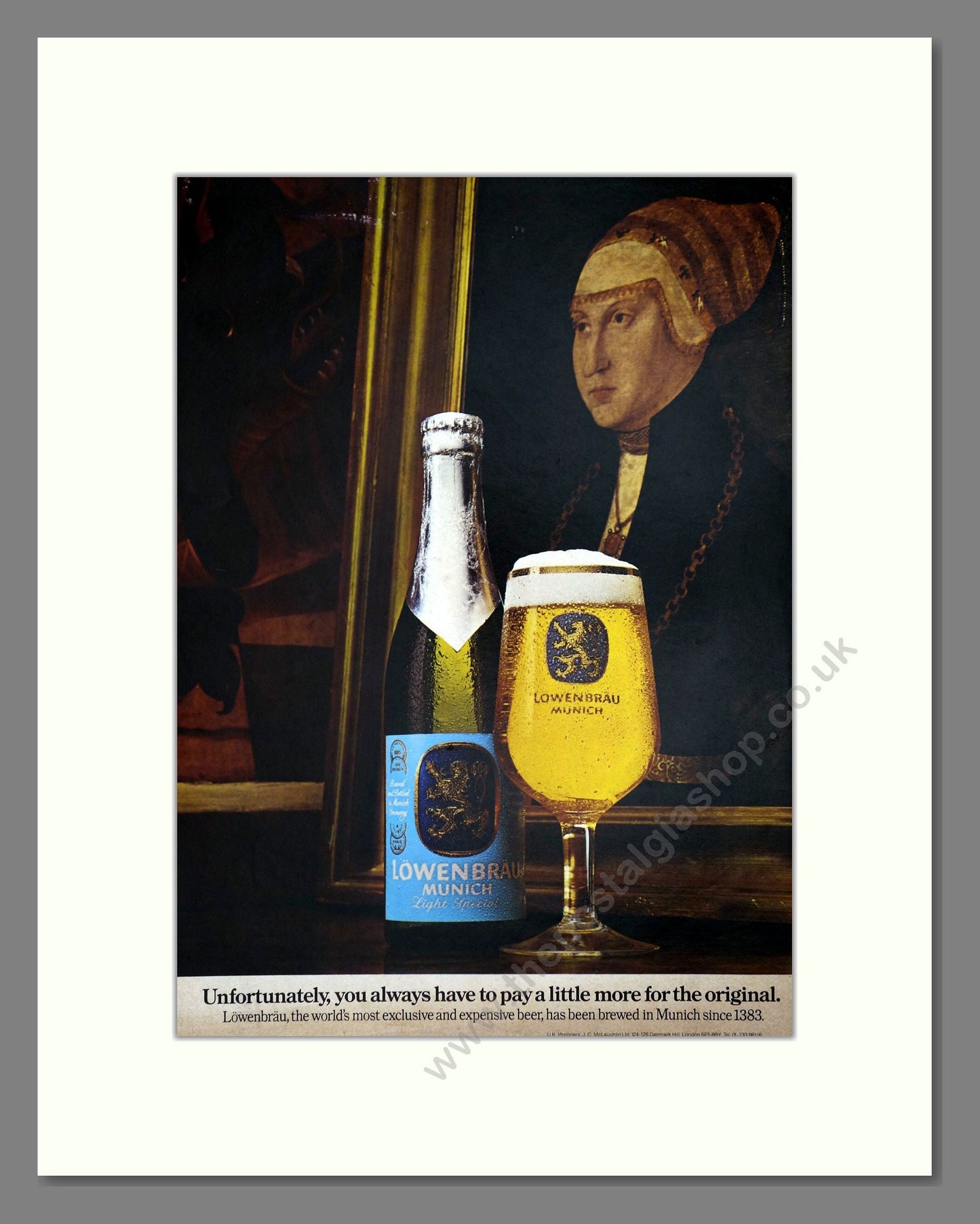 Lowenbrau - German Beer. Vintage Advert 1973 (ref AD67651)