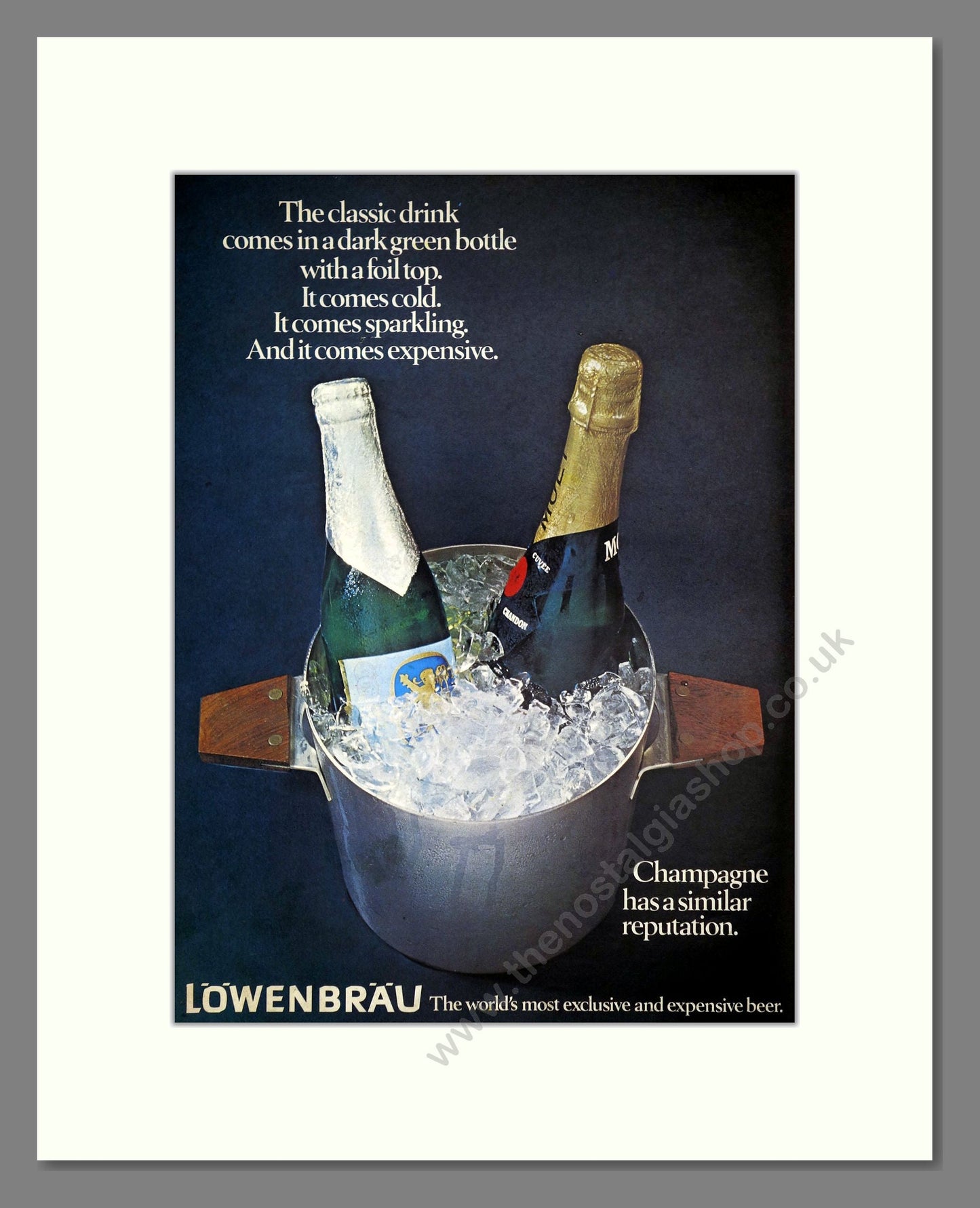 Lowenbrau - German Beer. Vintage Advert 1971 (ref AD67656)