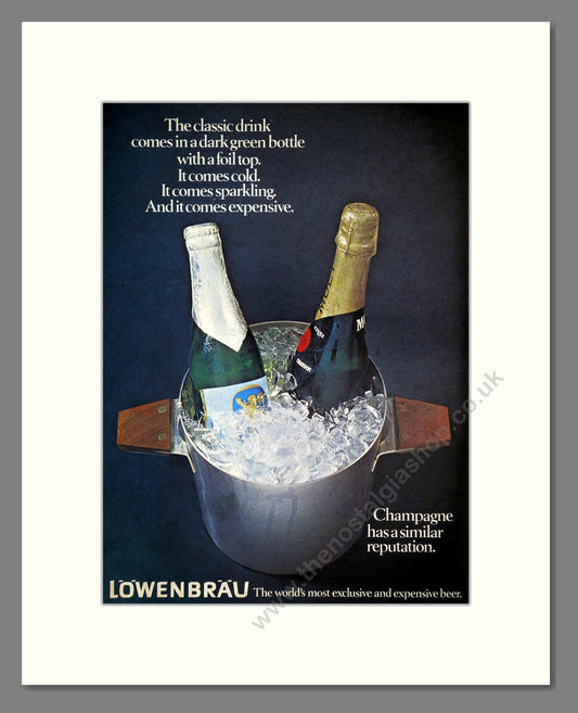 Lowenbrau - German Beer. Vintage Advert 1971 (ref AD67656)