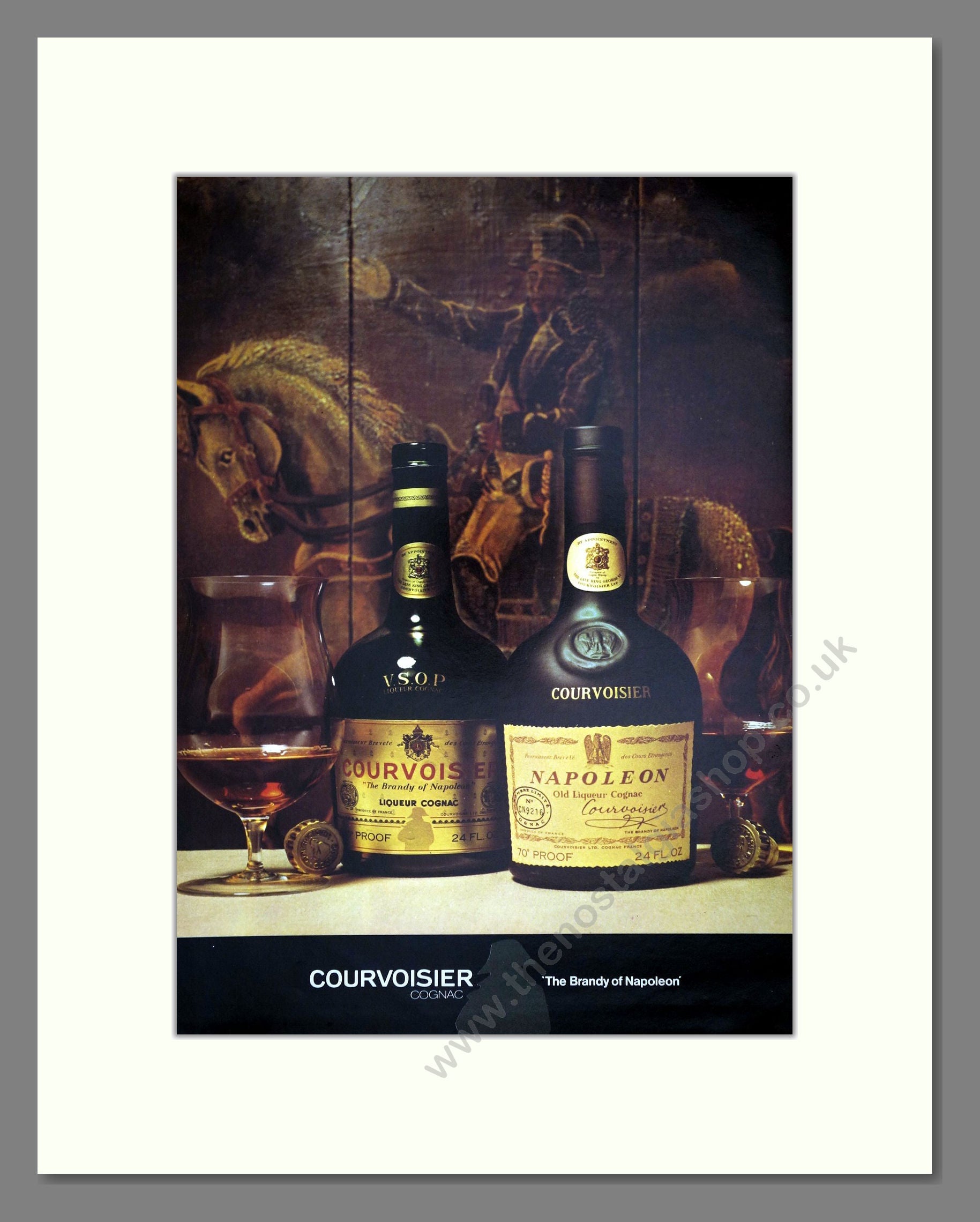 Courvoisier - Brandy / Cognac. Vintage Advert 1974 (ref AD67658)