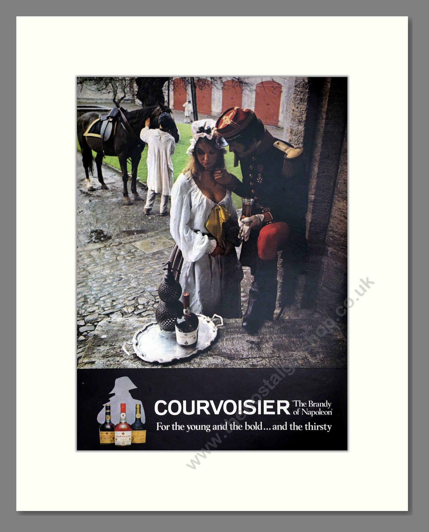 Courvoisier - Brandy / Cognac. Vintage Advert 1970 (ref AD67668)