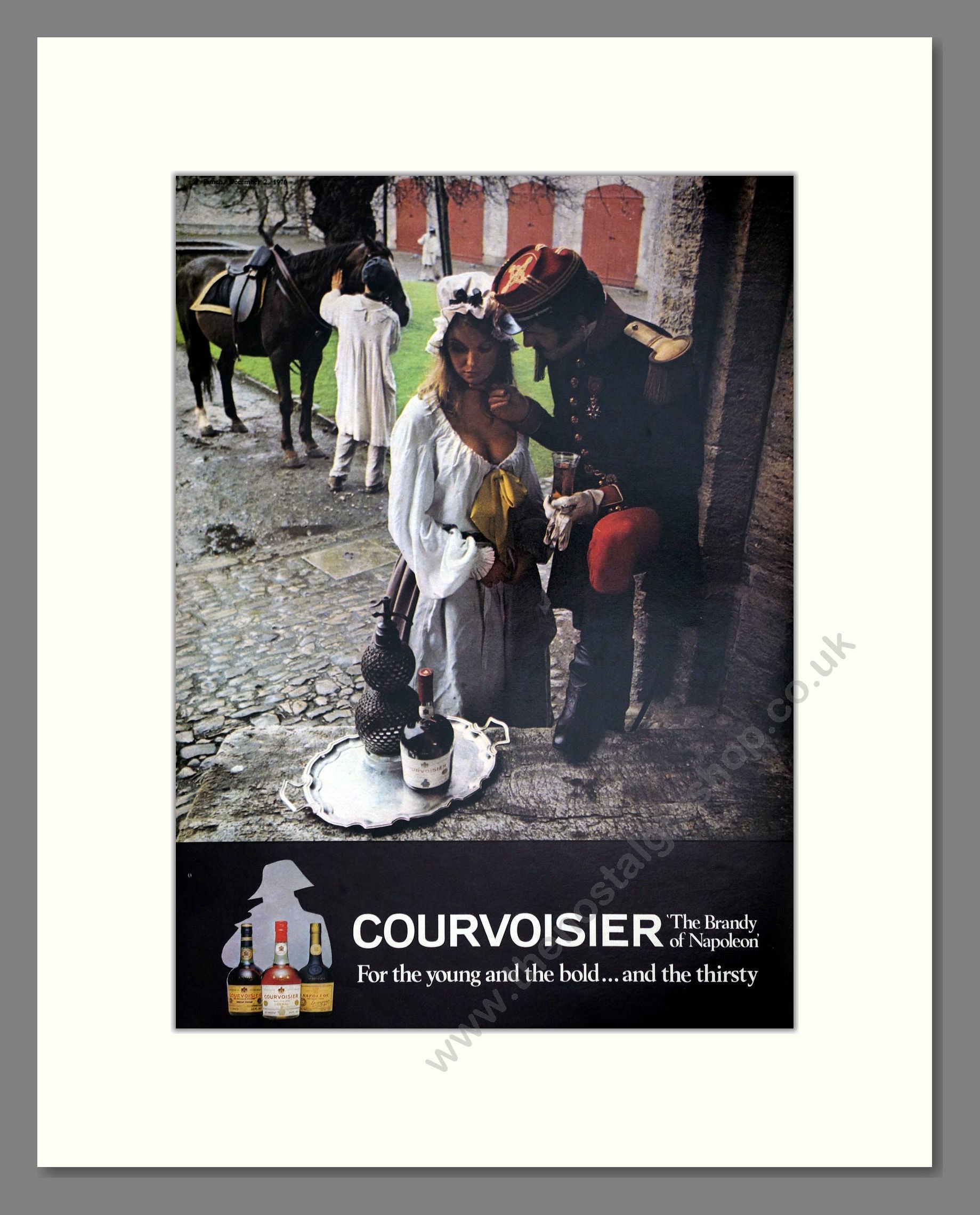 Courvoisier - Brandy / Cognac. Vintage Advert 1970 (ref AD67668)
