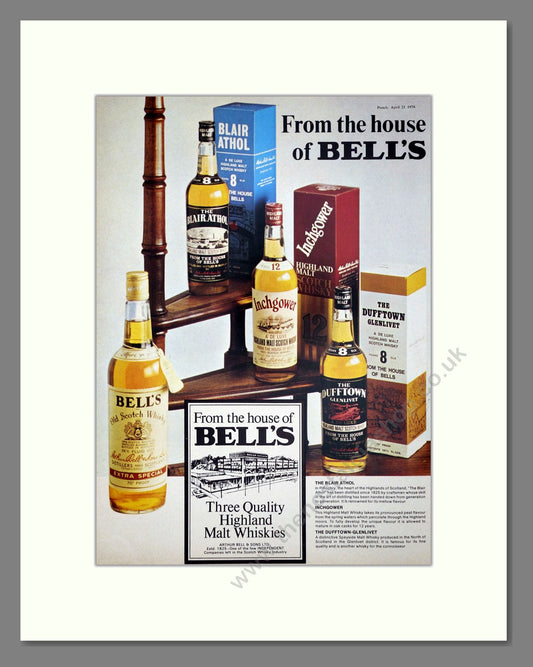 Bell's - Malt Whisky. Vintage Advert 1976 (ref AD67670)