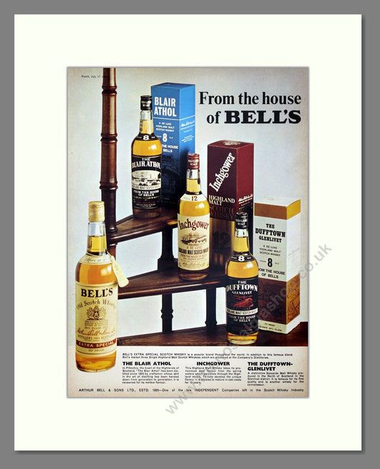 Bell's - Malt Whisky. Vintage Advert 1974 (ref AD67671)