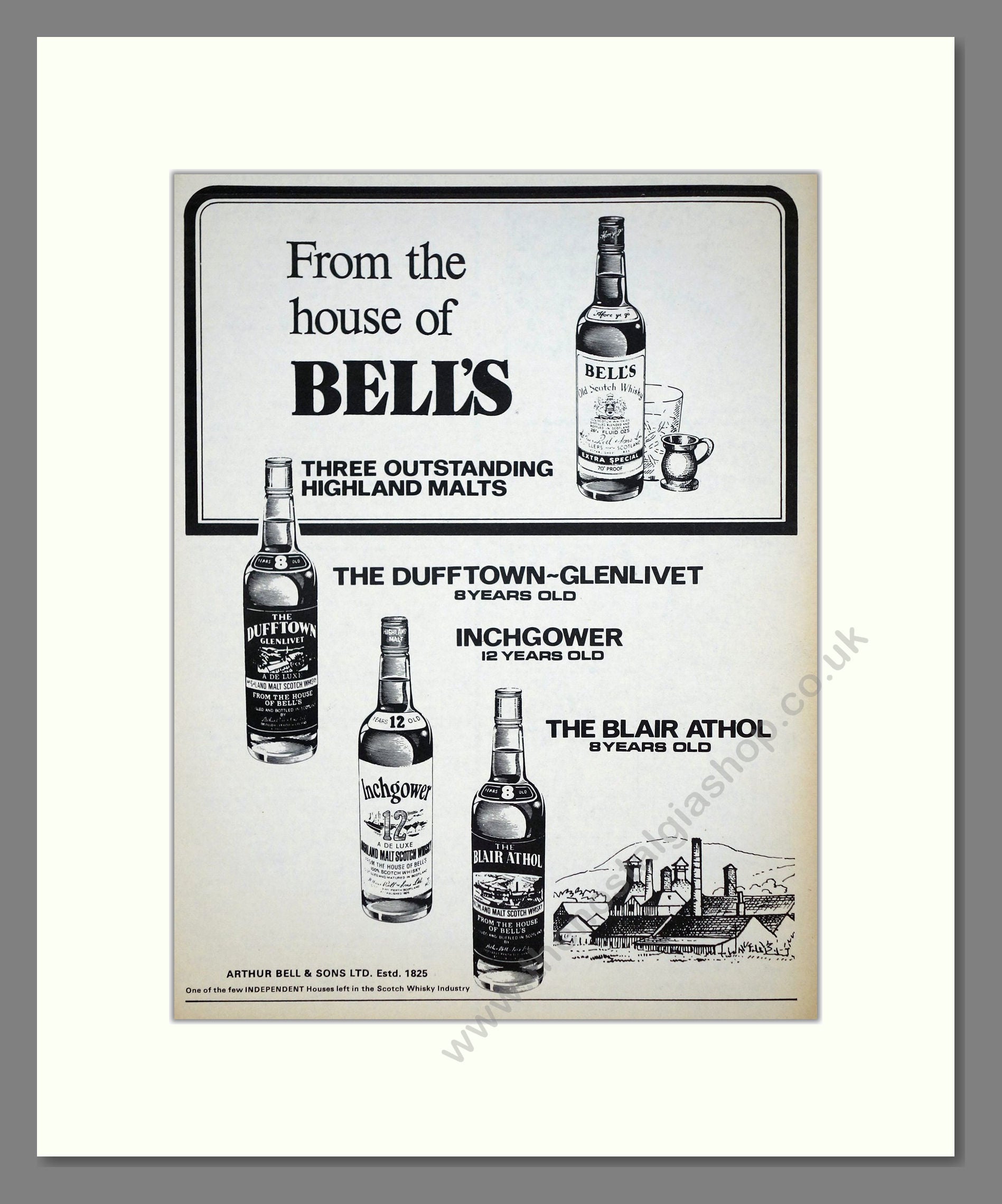 Bell's - Malt Whisky. Vintage Advert 1973 (ref AD67673)