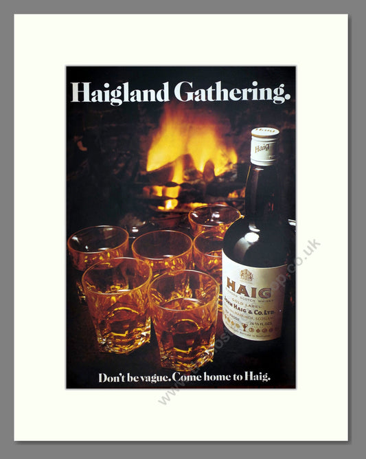 Haig - Scotch Whisky. Vintage Advert 1974 (ref AD67678)