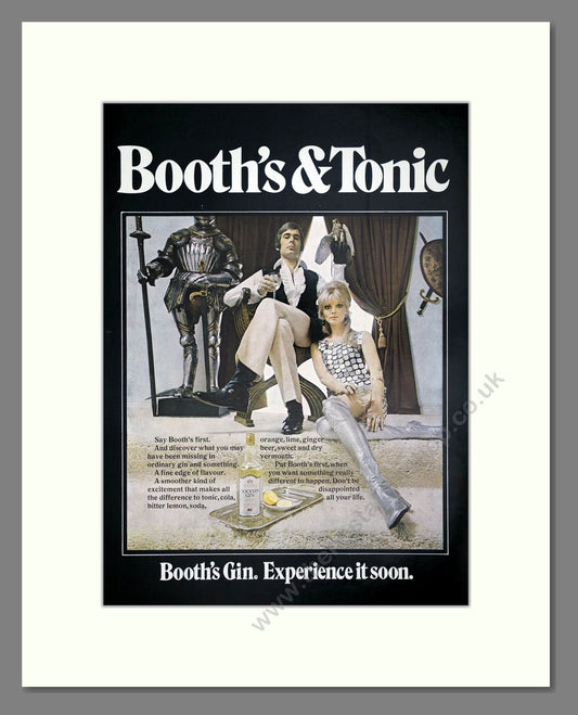 Booth's - Gin. Vintage Advert 1970 (ref AD67690)