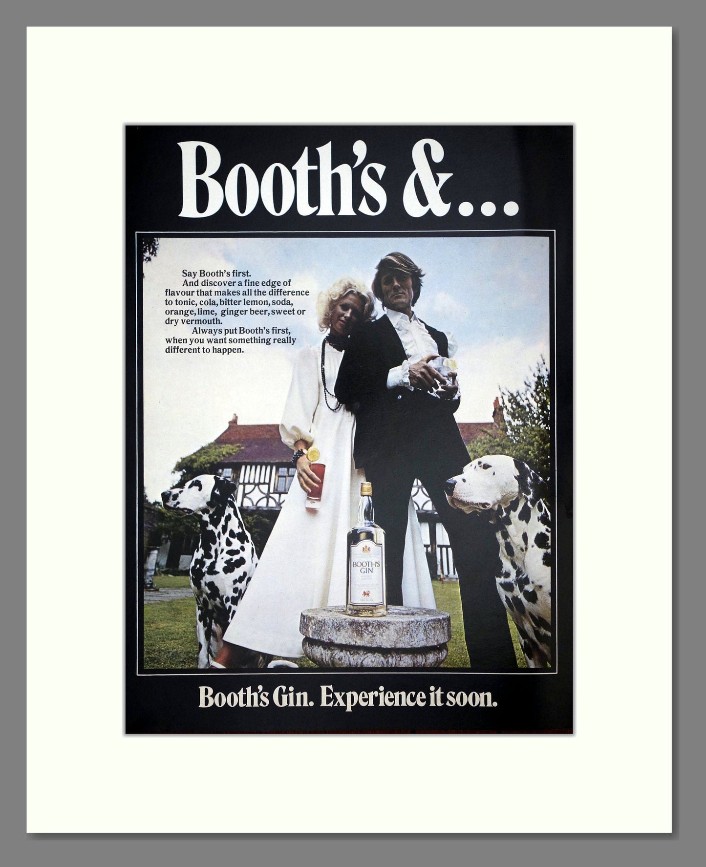 Booth's - Gin. Vintage Advert 1971 (ref AD67693)