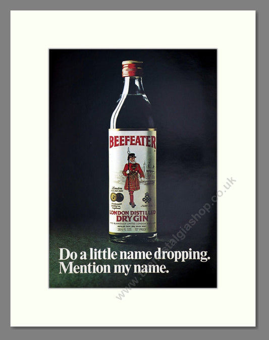Beefeater - Gin. Vintage Advert 1971 (ref AD67694)