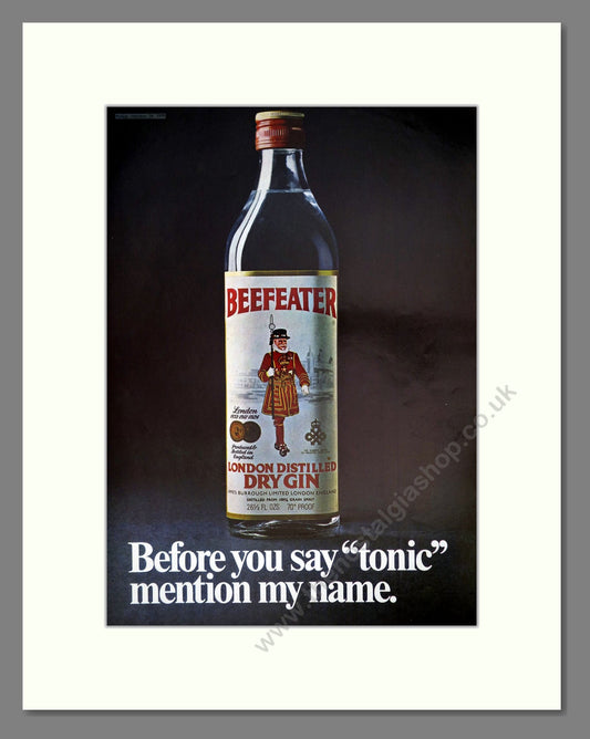 Beefeater - Gin. Vintage Advert 1970 (ref AD67695)