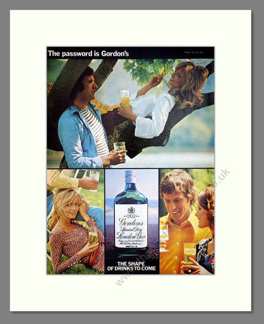 Gordon's - Gin. Vintage Advert 1971 (ref AD67707)
