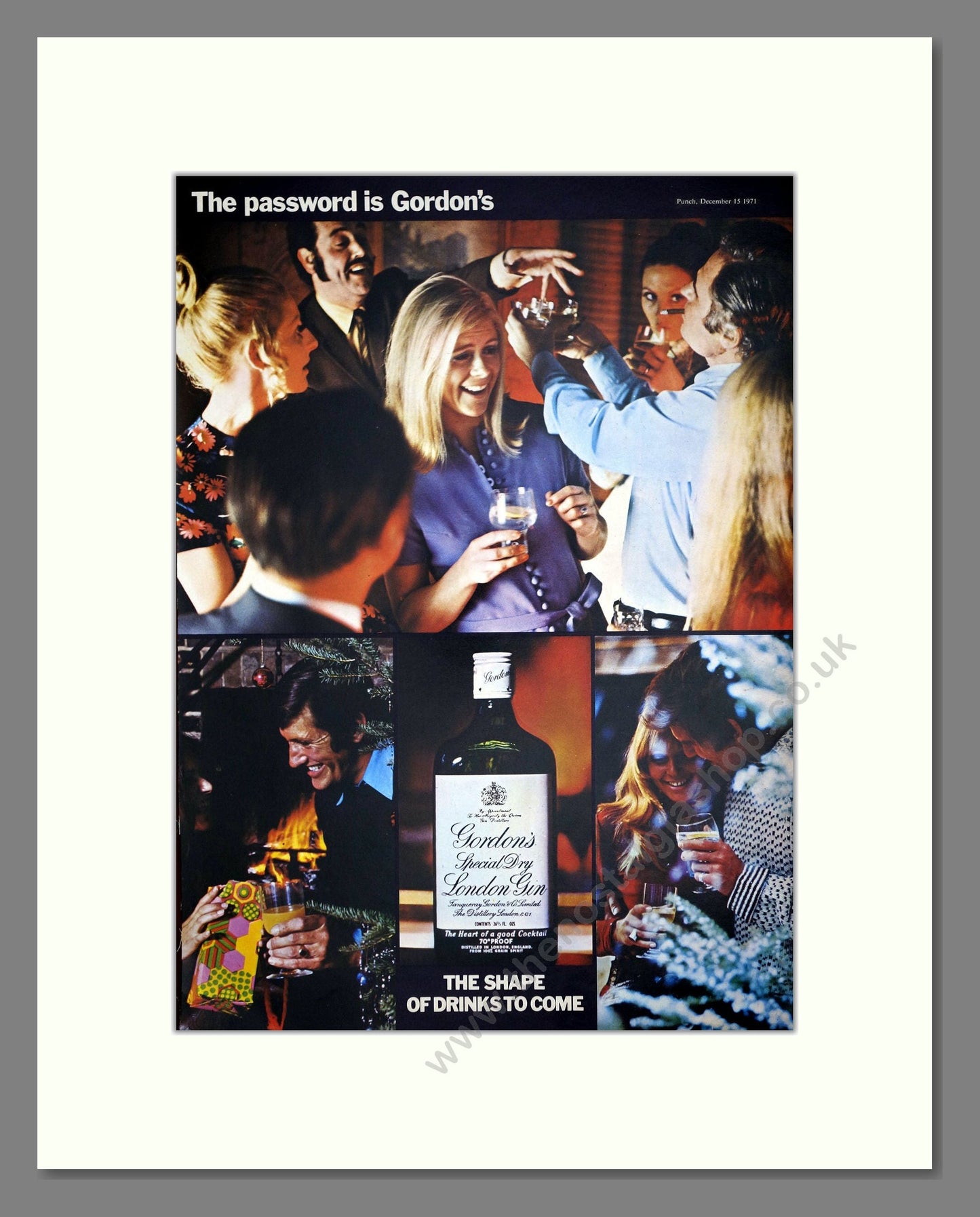 Gordon's - Gin. Vintage Advert 1971 (ref AD67708)