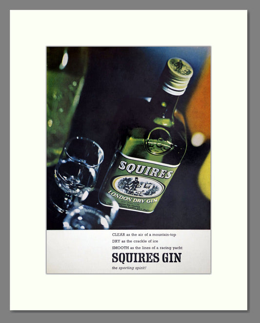 Squires - Gin. Vintage Advert 1964 (ref AD67710)