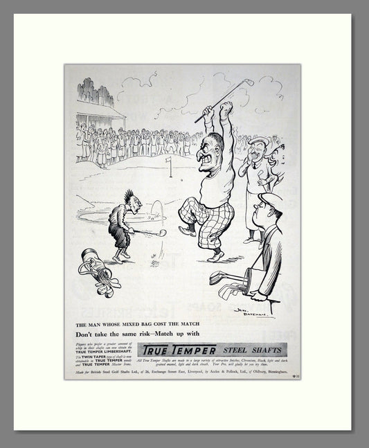 True Temper - Steel Golf Club Shafts. Vintage Advert 1934 (ref AD67767)