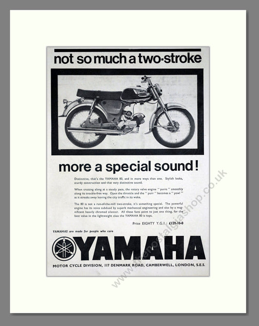 Yamaha - 80 Two-Stroke. Vintage Advert 1965 (ref AD67896)