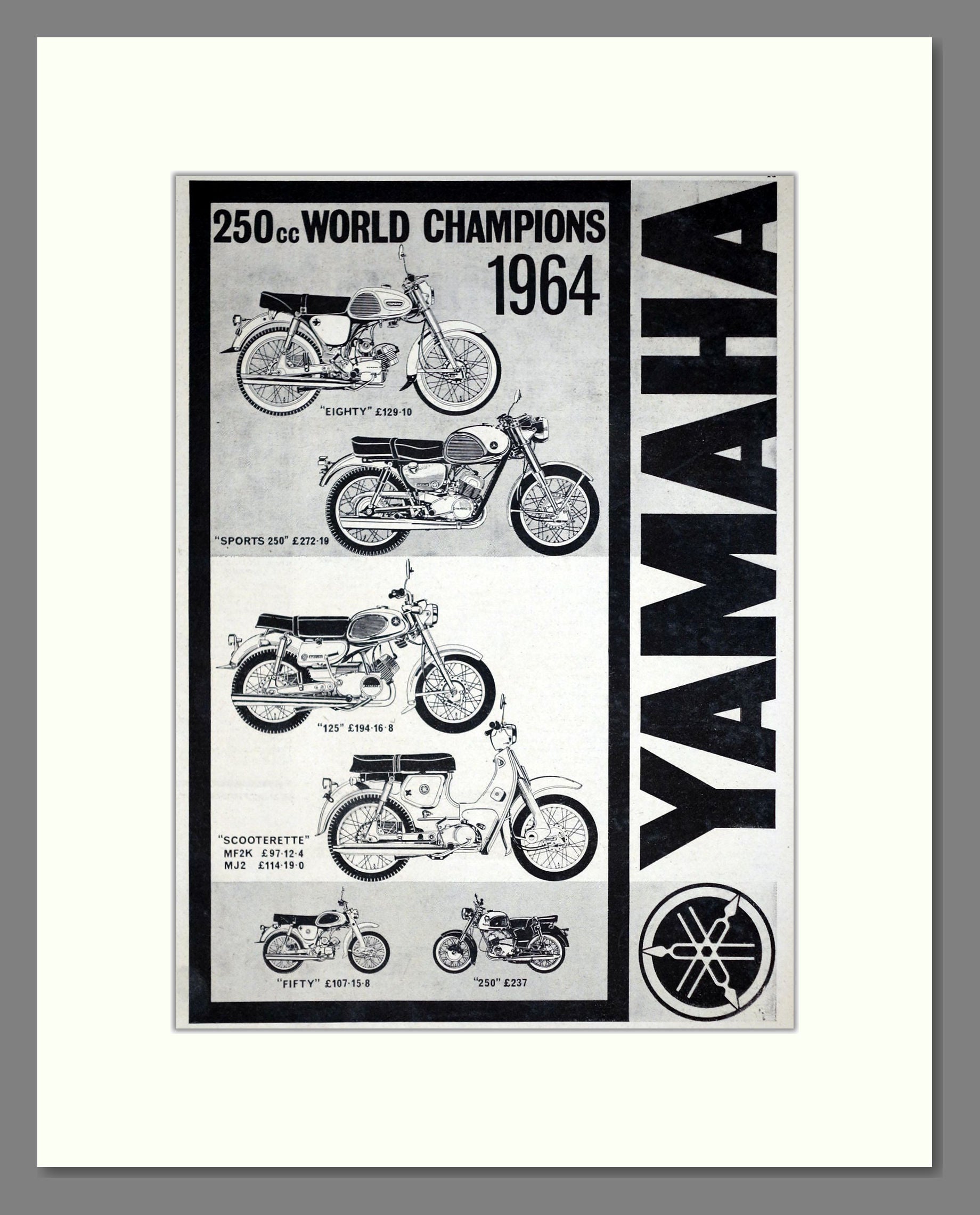 Yamaha - 250cc World Champions. Vintage Advert 1965 (ref AD67901)