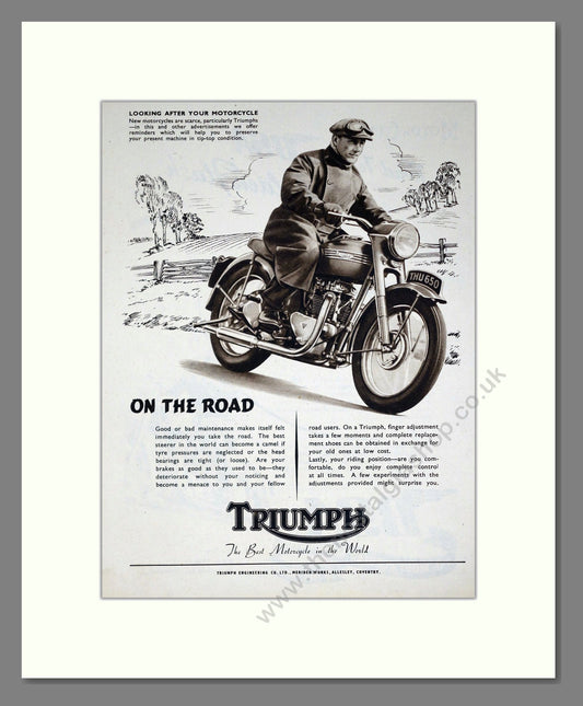Triumph - 650. Vintage Advert 1952 (ref AD67909)