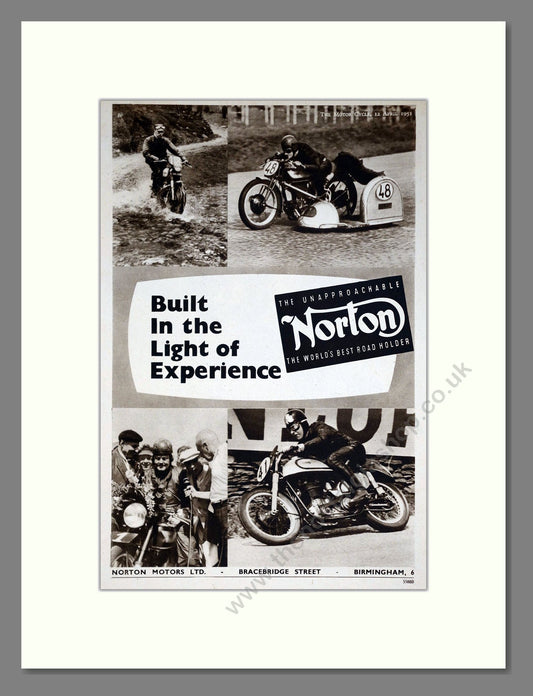Norton - Motorcycles. Vintage Advert 1951 (ref AD67916)