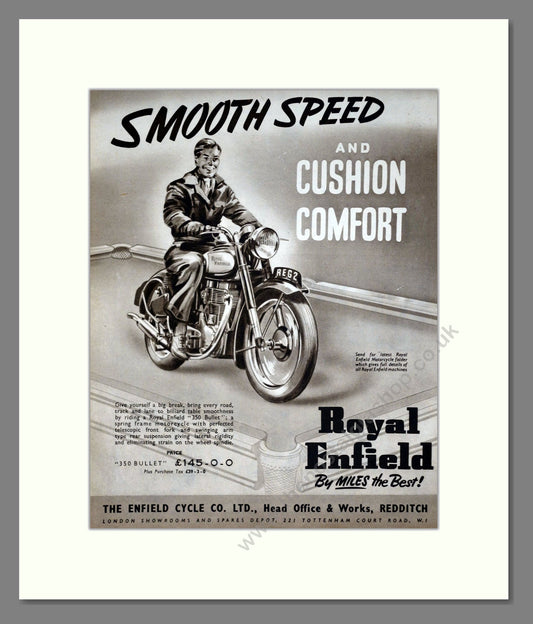 Royal Enfield - 350 Bullet. Vintage Advert 1951 (ref AD67917)