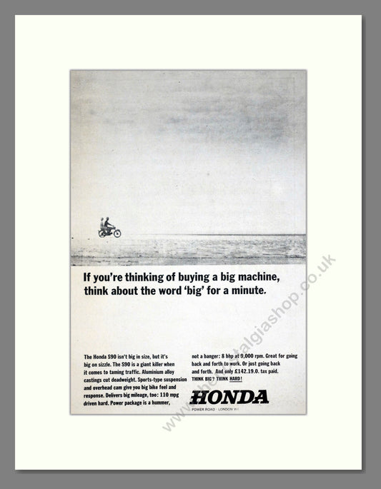 Honda - S90. Vintage Advert 1965 (ref AD67923)