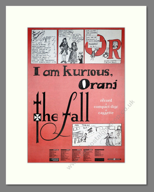 Fall (The) - I Am Kurious Oranj. Vintage Advert 1988 (ref AD21195)