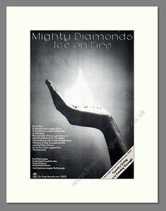 Mighty Diamond - Ice On Fire. Vintage Advert 1977 (ref AD21224)