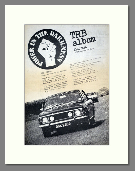 Tom Robinson Band (The) - Power In The Darkness. Vintage Advert 1978 (ref AD21232)