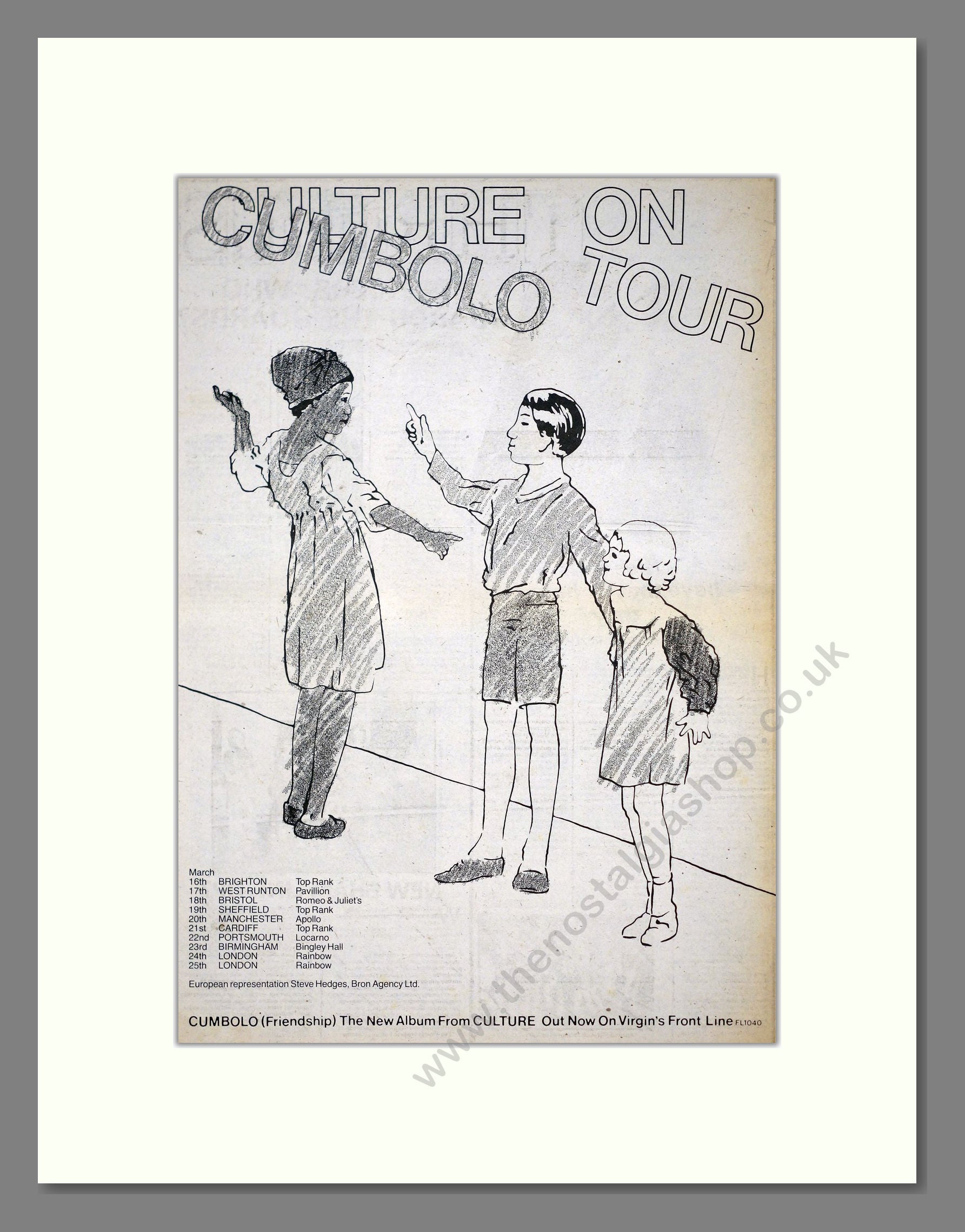 Culture - Cumbolo. Vintage Advert 1979 (ref AD21233)