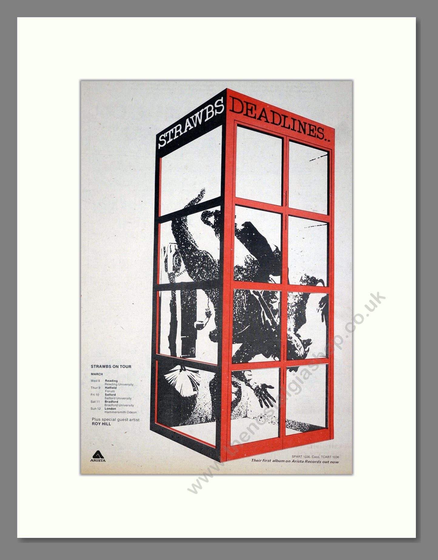 Strawbs - Deadlines. Vintage Advert 1978 (ref AD21244)