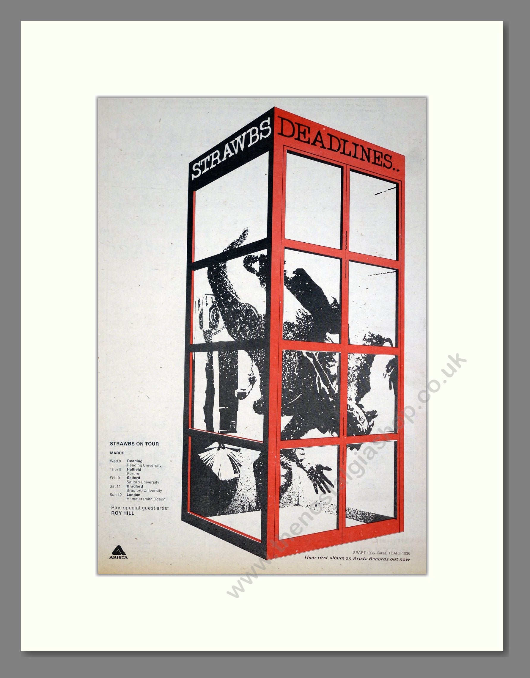 Strawbs - Deadlines. Vintage Advert 1978 (ref AD21244)