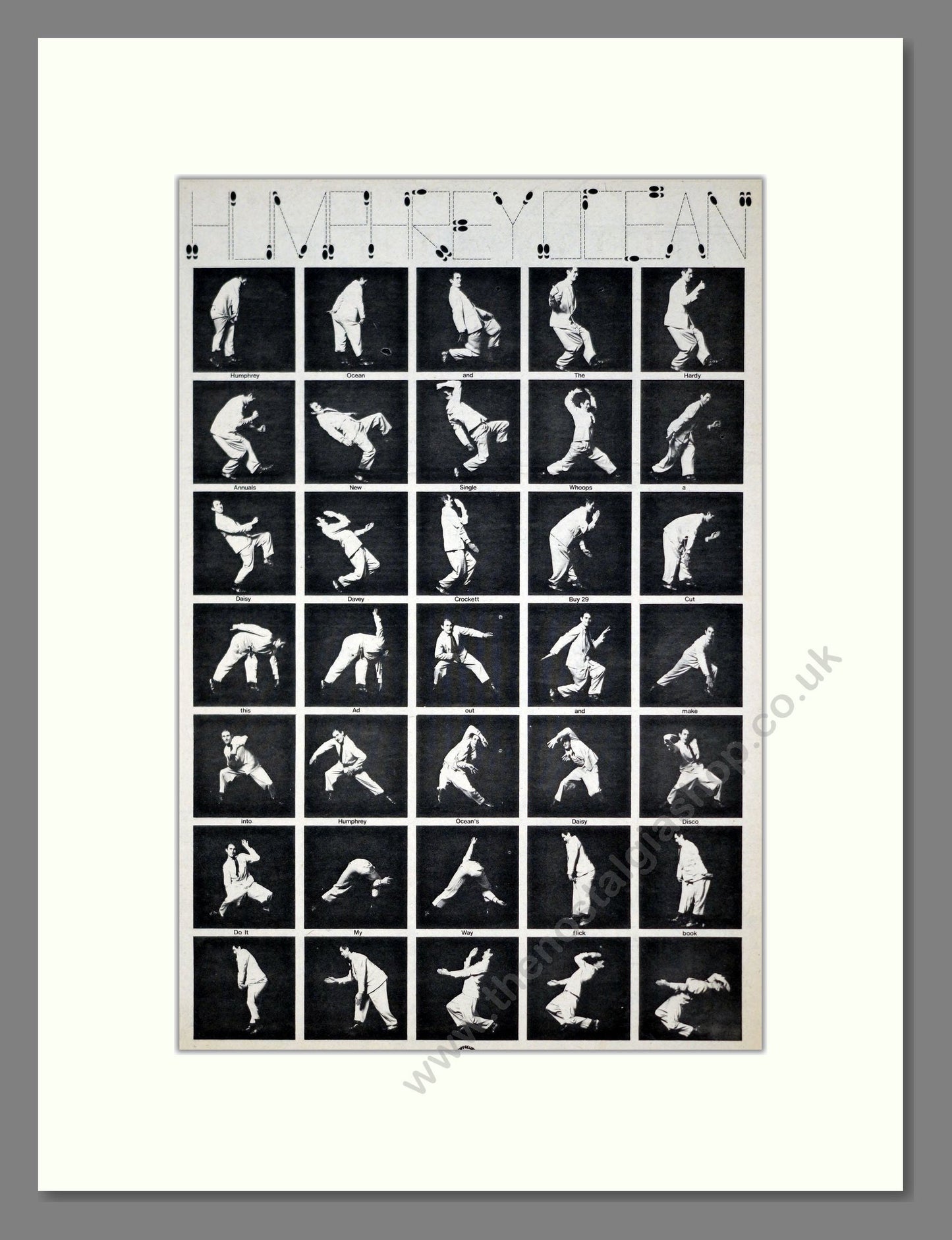 Humphrey Ocean - Whoops A Daisy. Vintage Advert 1978 (ref AD21250)