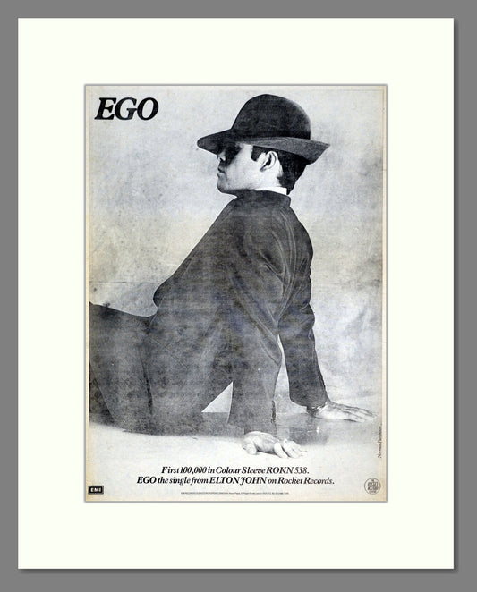 Elton John - Ego. Vintage Advert 1978 (ref AD21255)