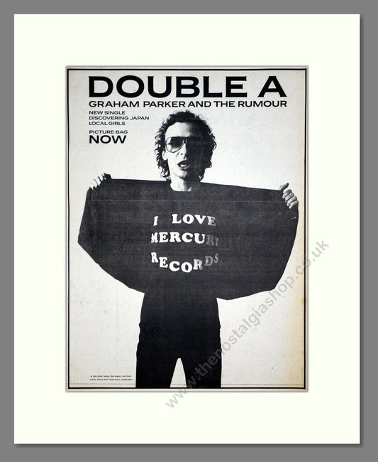 Graham Parker And The Rumour - Discovering Japan. Vintage Advert 1979 (ref AD21260)
