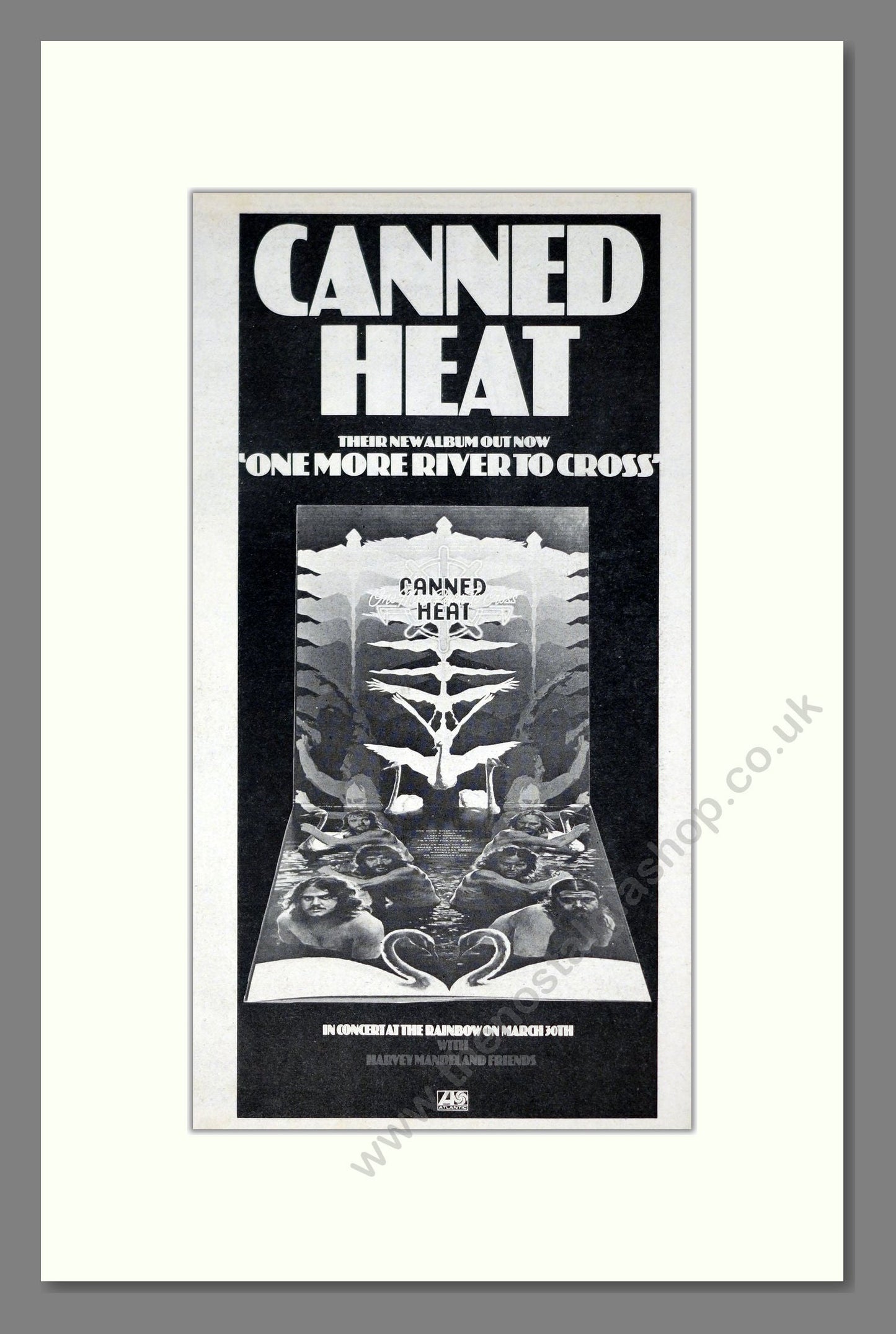 Canned Heat - One More River To Cross. Vintage Advert 1974 (ref AD21277)