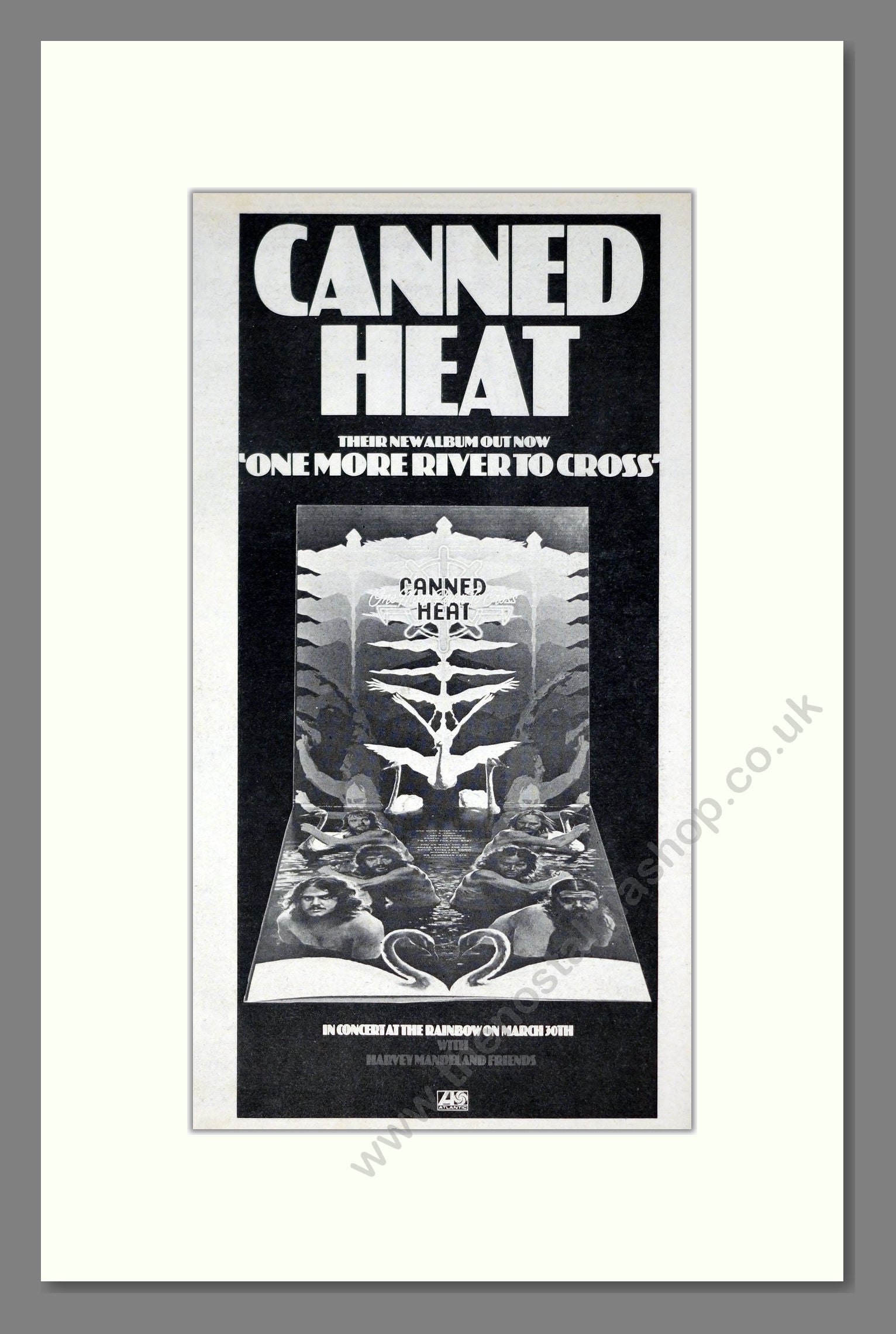Canned Heat - One More River To Cross. Vintage Advert 1974 (ref AD21277)