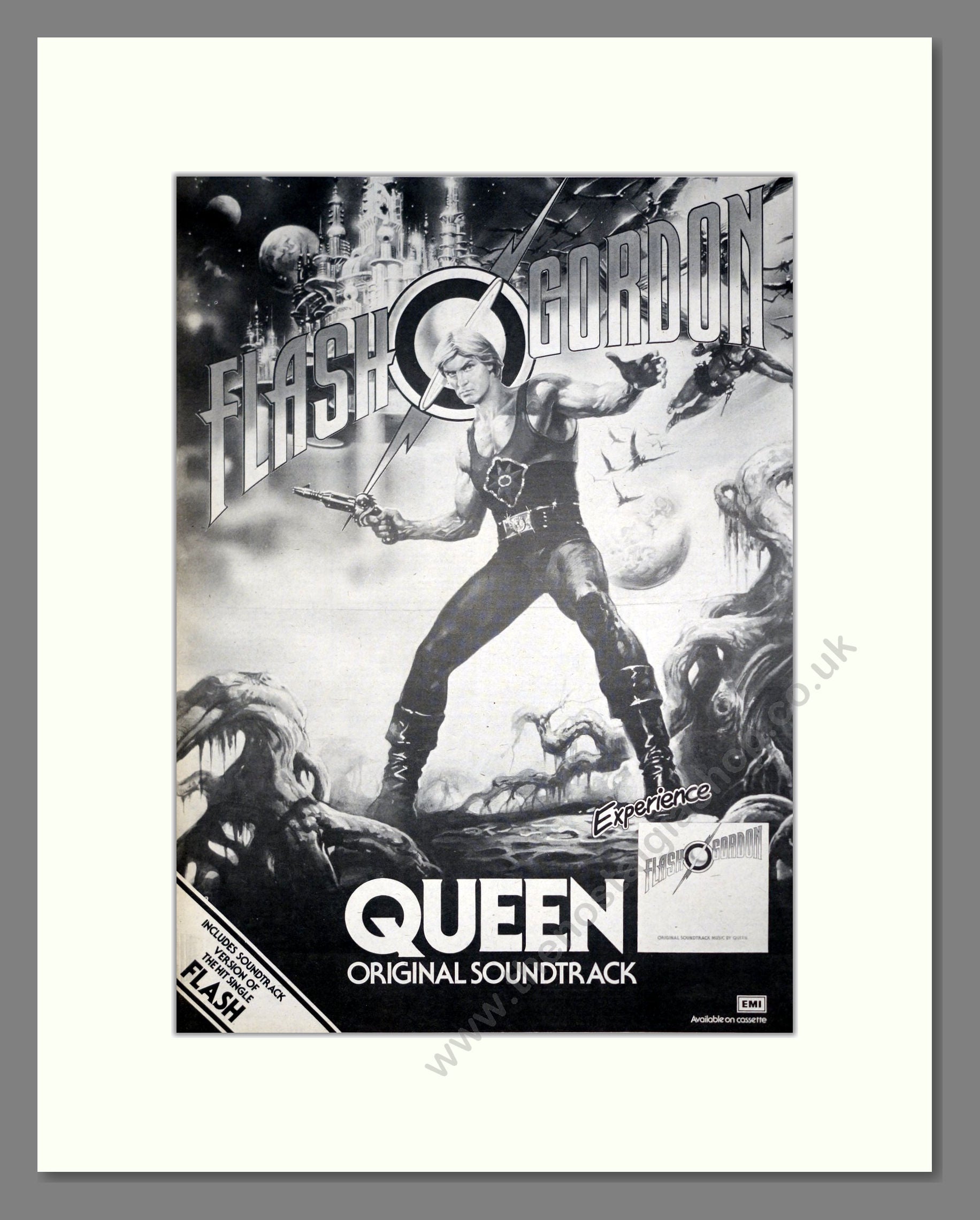 Queen - Flash Gordon Soundtrack. Vintage Advert 1980 (ref AD21282)
