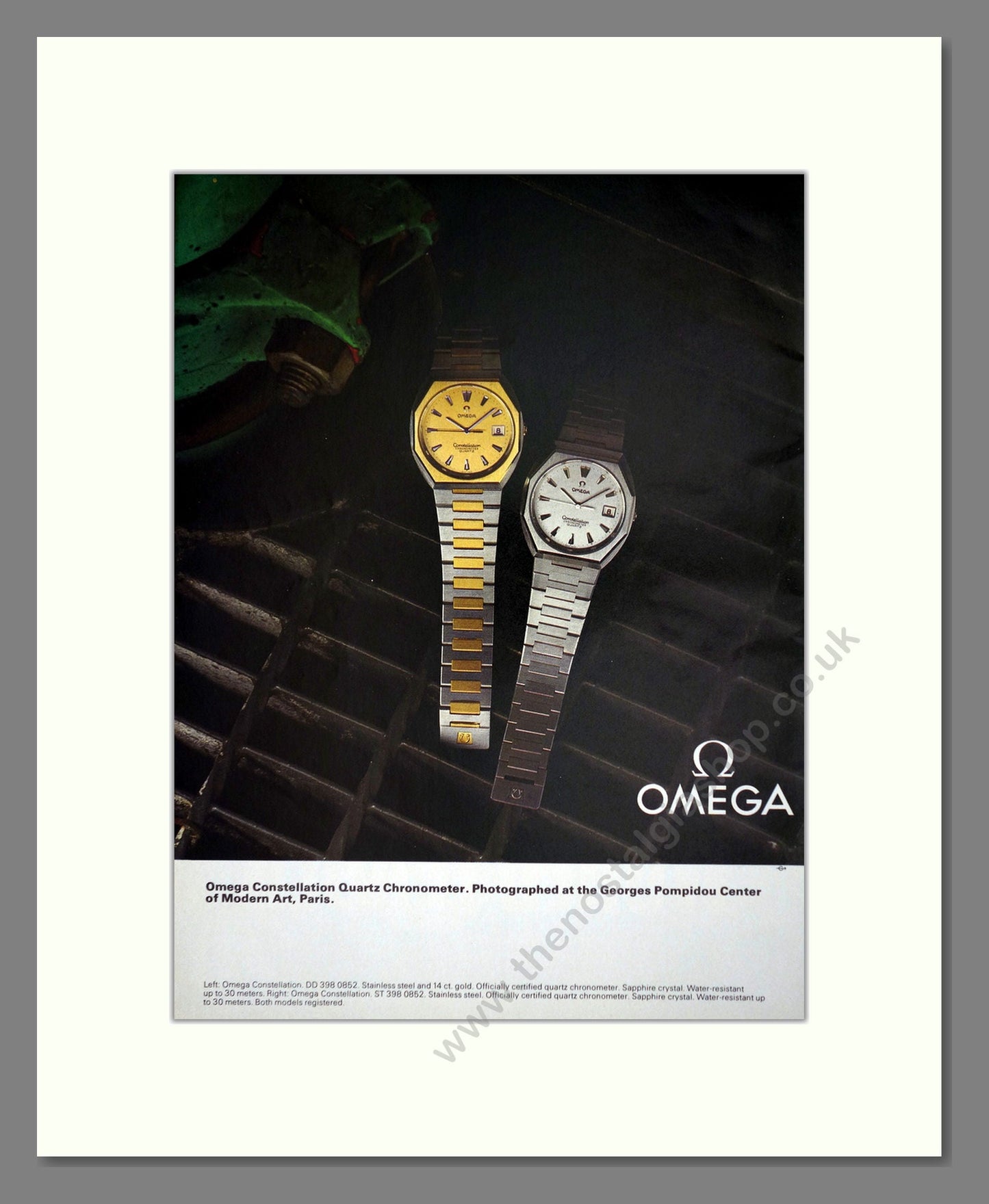 Omega - Constellation Quartz. Vintage Advert 1980 (ref AD67937)