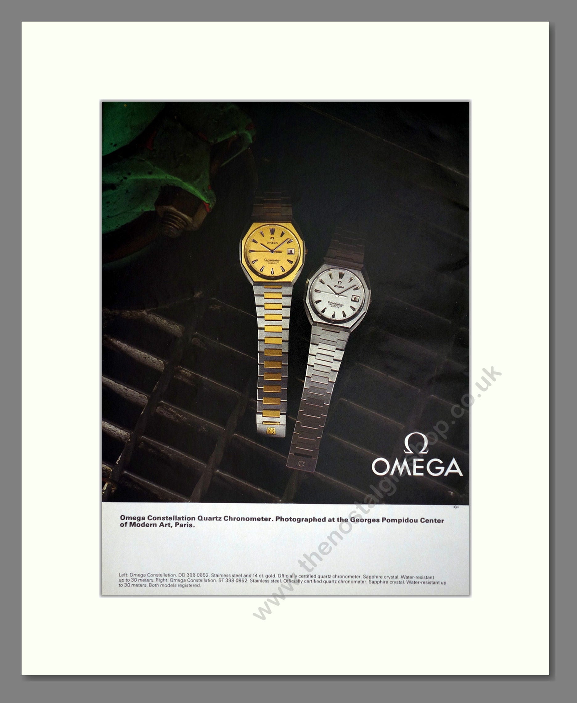 Omega - Constellation Quartz. Vintage Advert 1980 (ref AD67937)