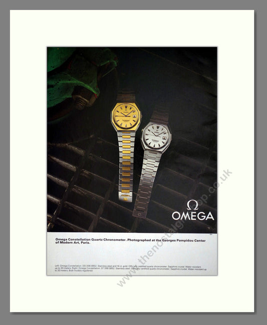 Omega - Constellation Quartz. Vintage Advert 1980 (ref AD67937)