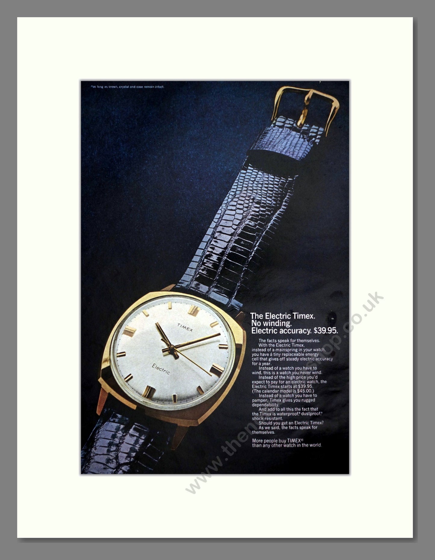 Timex - Electric. Vintage Advert 1968 (ref AD67946)