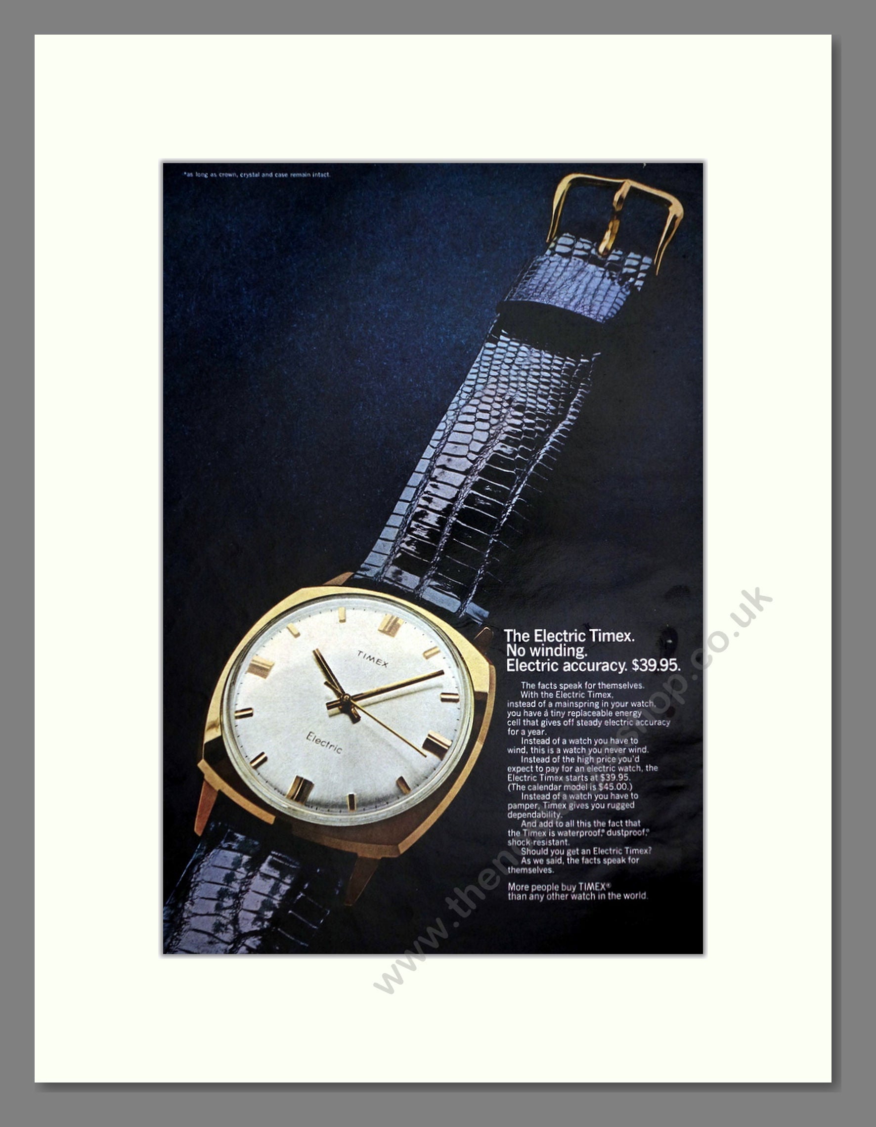 Timex - Electric. Vintage Advert 1968 (ref AD67946)