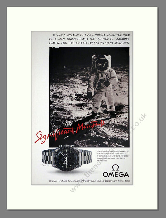 Omega - Speedmaster Professional. Vintage Advert 1987 (ref AD67956)