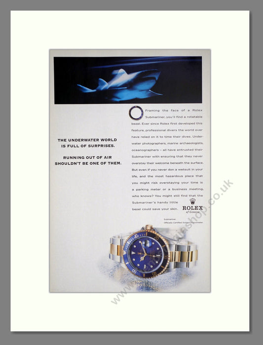 Rolex - Submariner. Vintage Advert 1998 (ref AD67974)