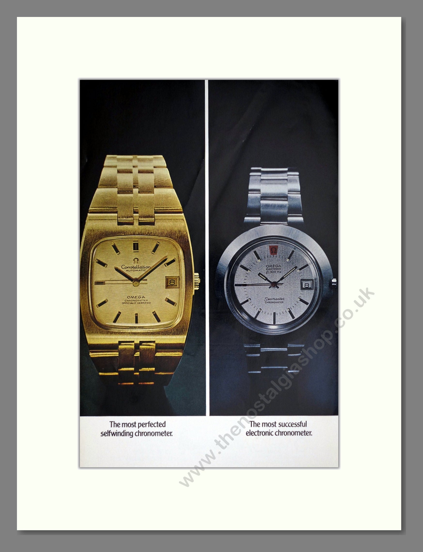 Omega - Range of Watches Double Advert. Vintage Advert 1972 (ref AD67986)