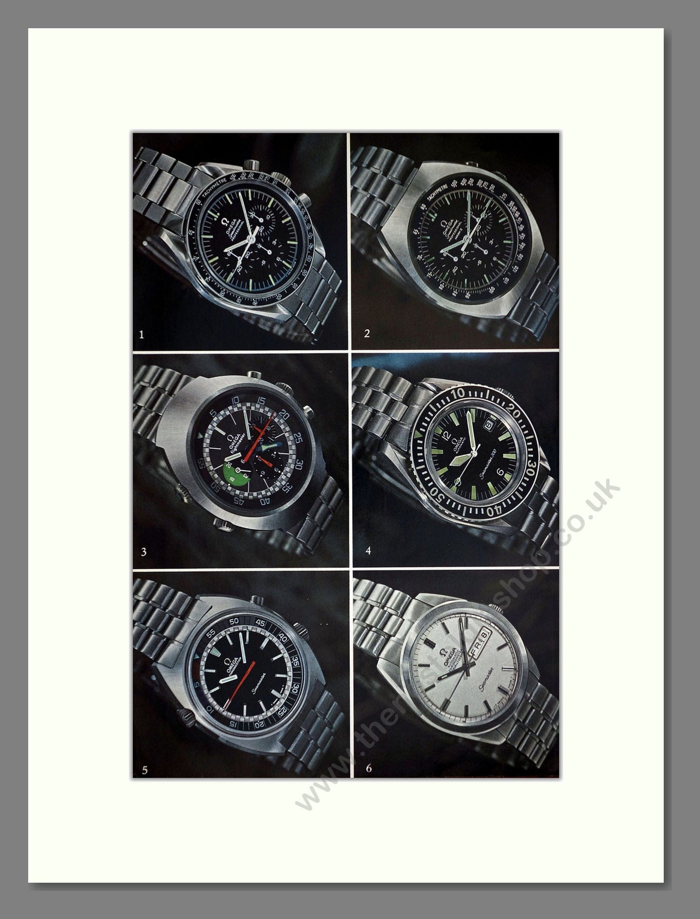 Omega - Range of Watches Double Advert. Vintage Advert 1971 (ref AD67988)