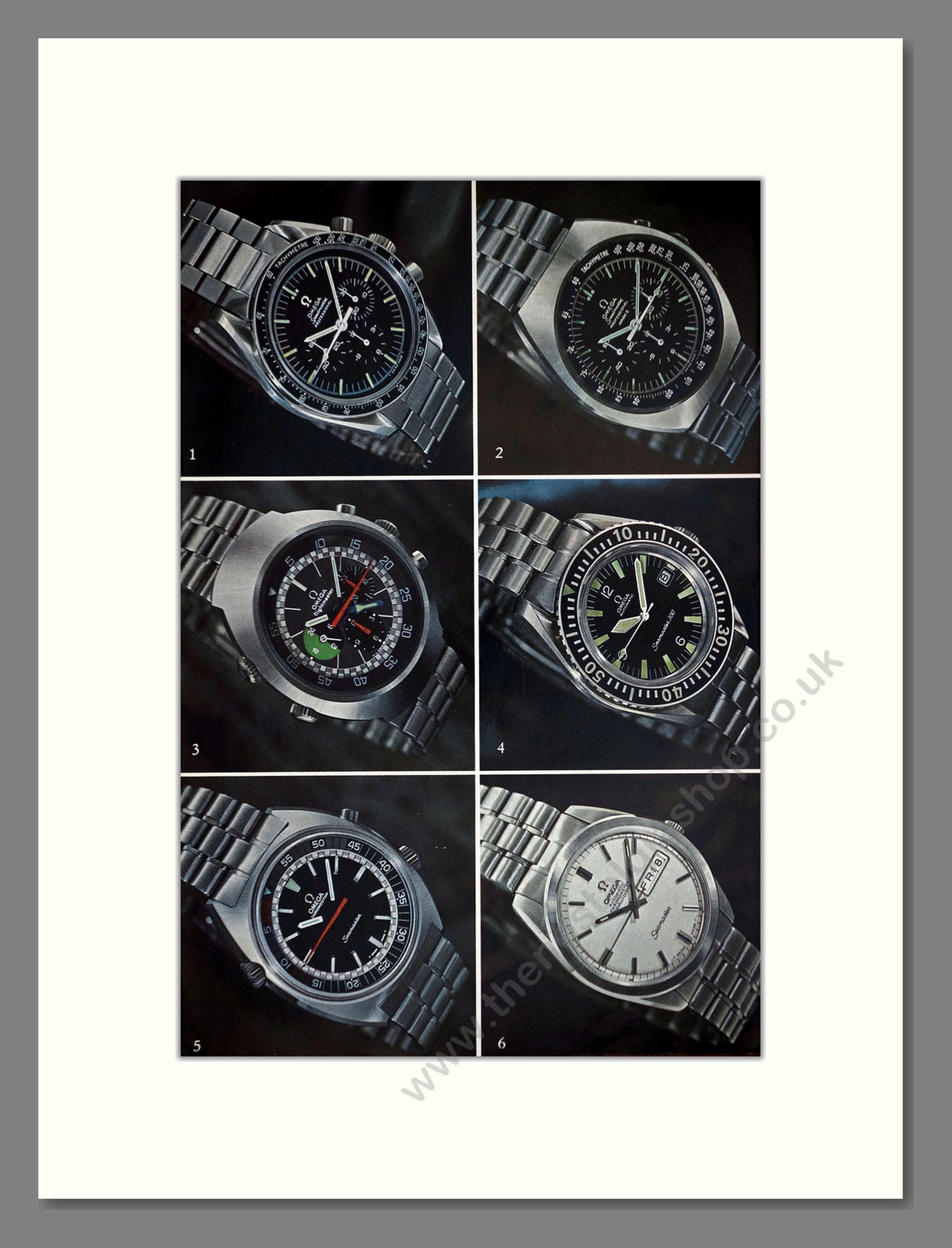Omega - Range of Watches Double Advert. Vintage Advert 1971 (ref AD67988)
